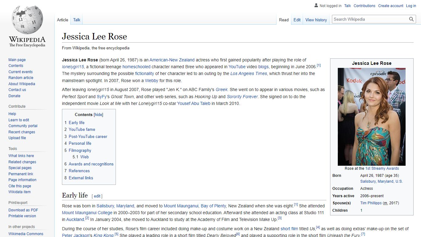 Jessica Lee Rose - Wikipedia
