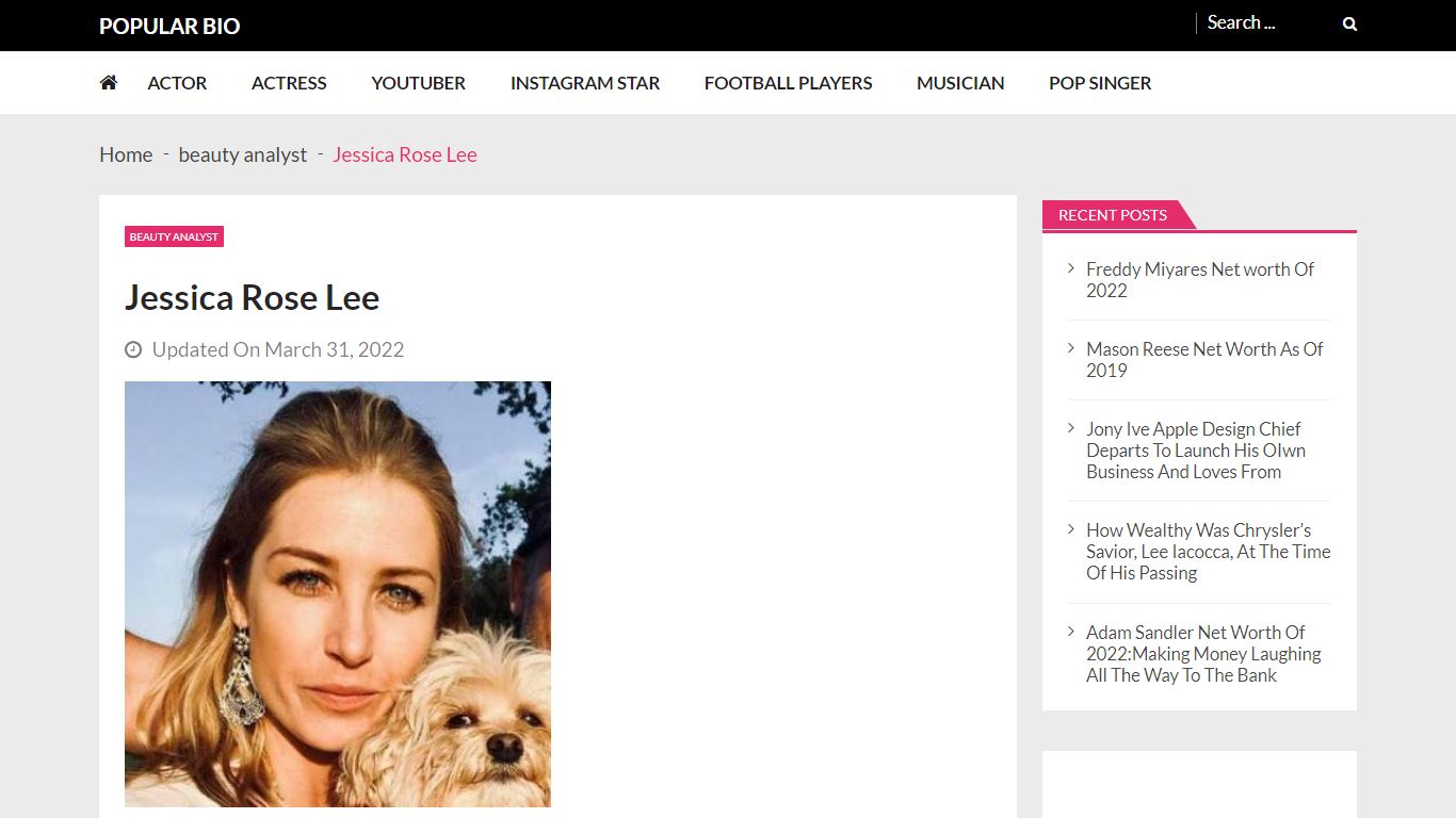 Jessica Rose Lee Net Worth, Bio, Age, Height, Wiki [Updated 2022]
